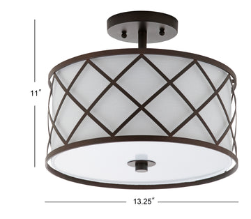 Elizabeth Metal LED Flush Mount - JONATHAN Y